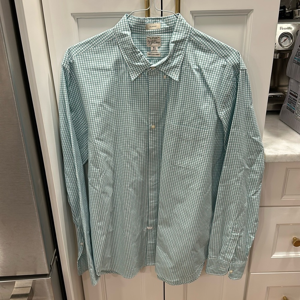 Jcrew Secret Washing Organic Cotton Button Down Classic Fit Shirt